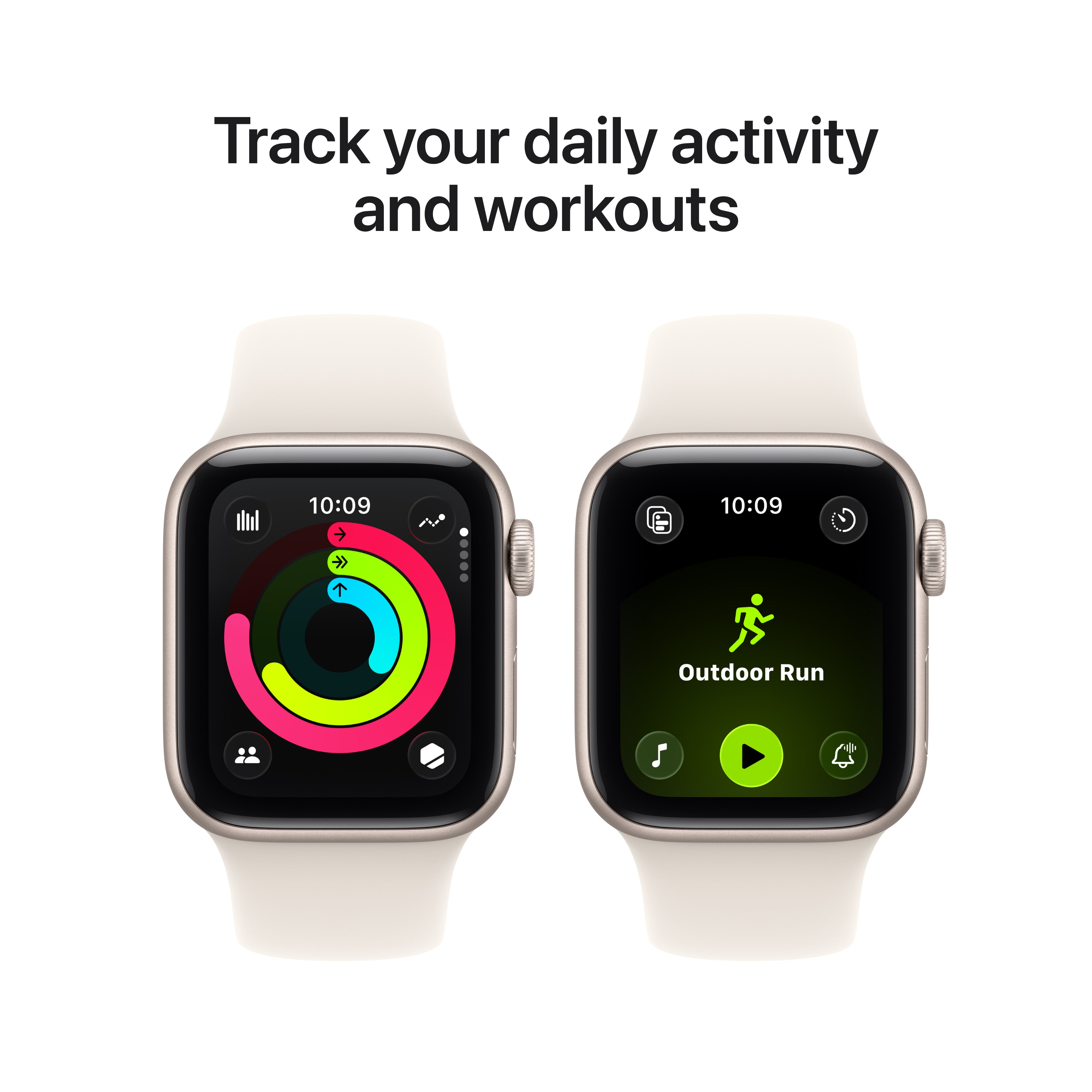 Apple Watch SE 3 GPS 40mm Starlight Aluminium Case with Starlight Sport Band