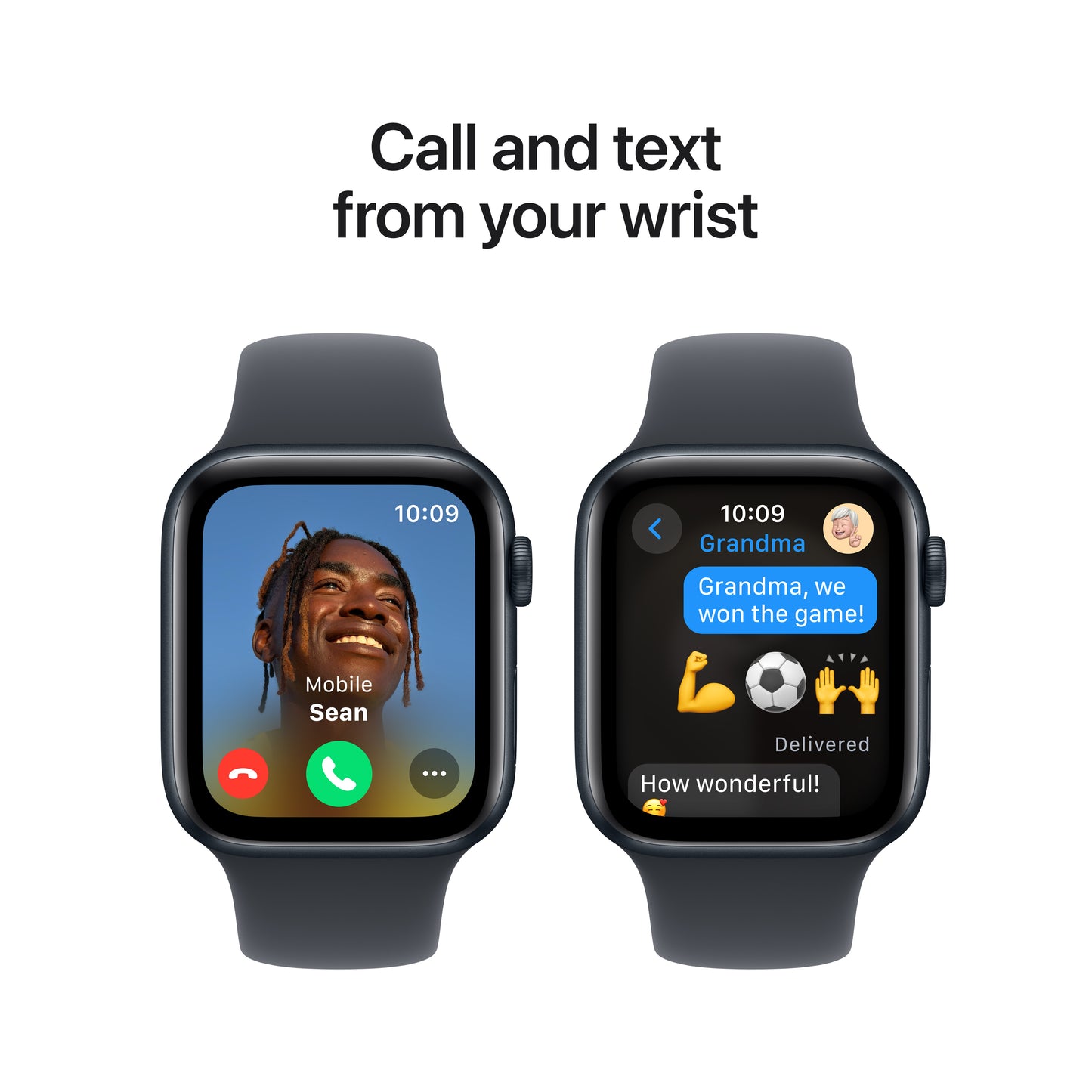 Apple Watch SE GPS 44mm Midnight Aluminium case Ink Sport