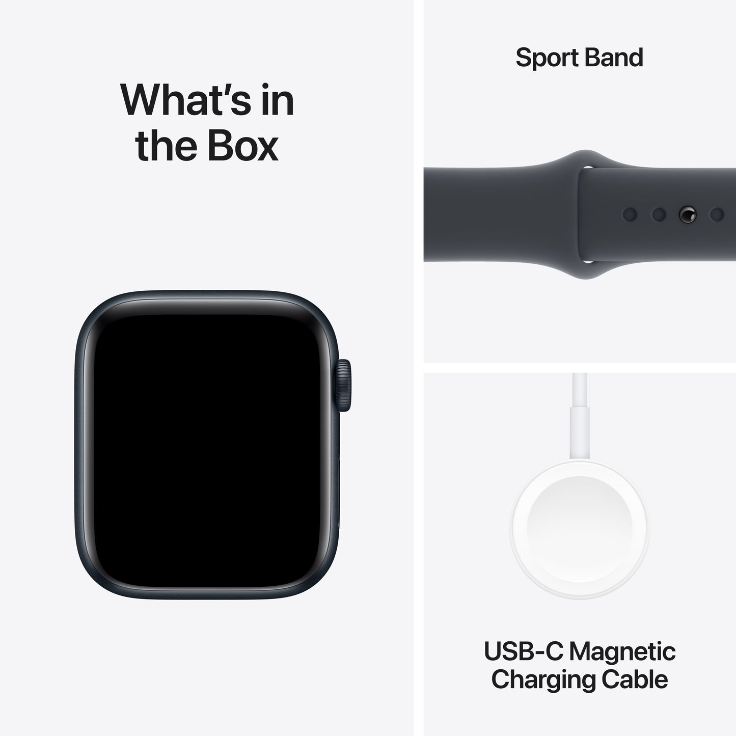 Apple Watch SE GPS 44mm Midnight Aluminium case Ink Sport