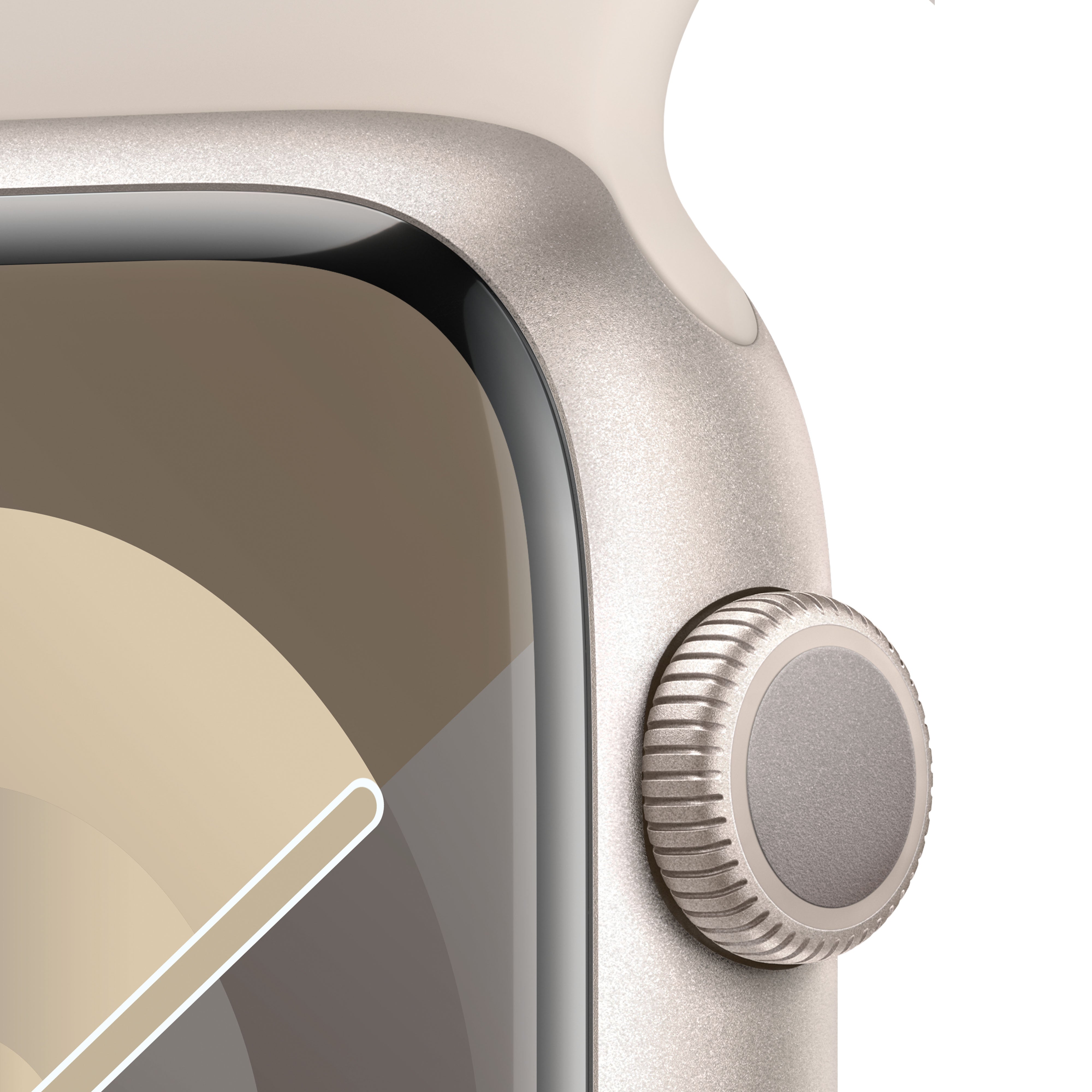 Apple Watch Series 9 GPS 45mm Starlight Aluminium Case with Starlight Sport Band