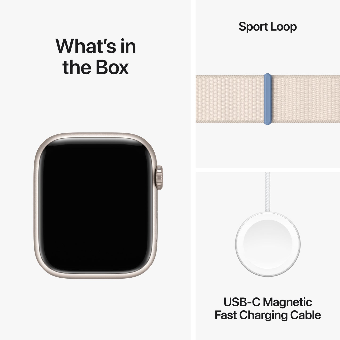 Apple Watch Series 9 GPS 45mm Starlight Aluminium Case