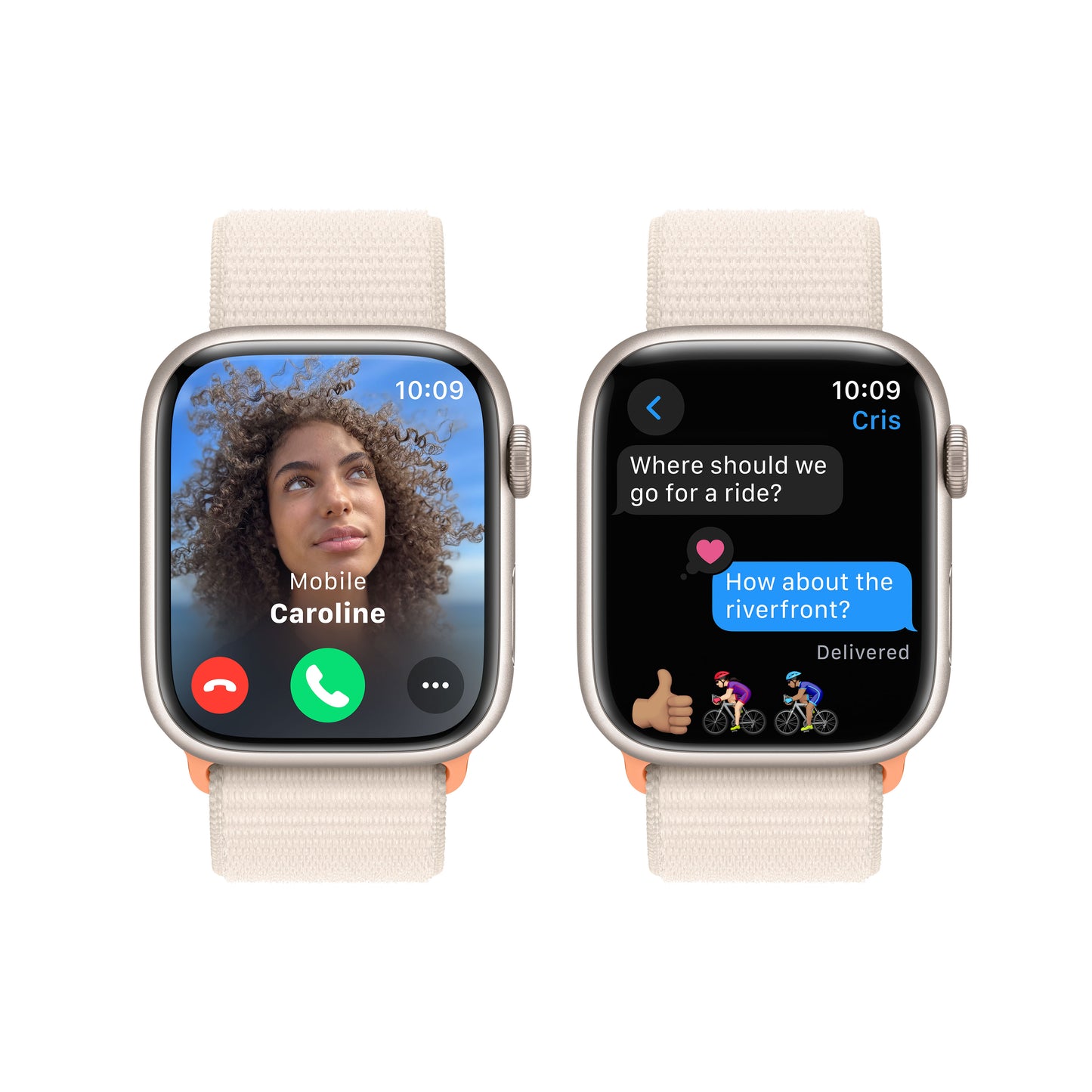 Apple Watch Series 9 GPS 45mm Starlight Aluminium Case