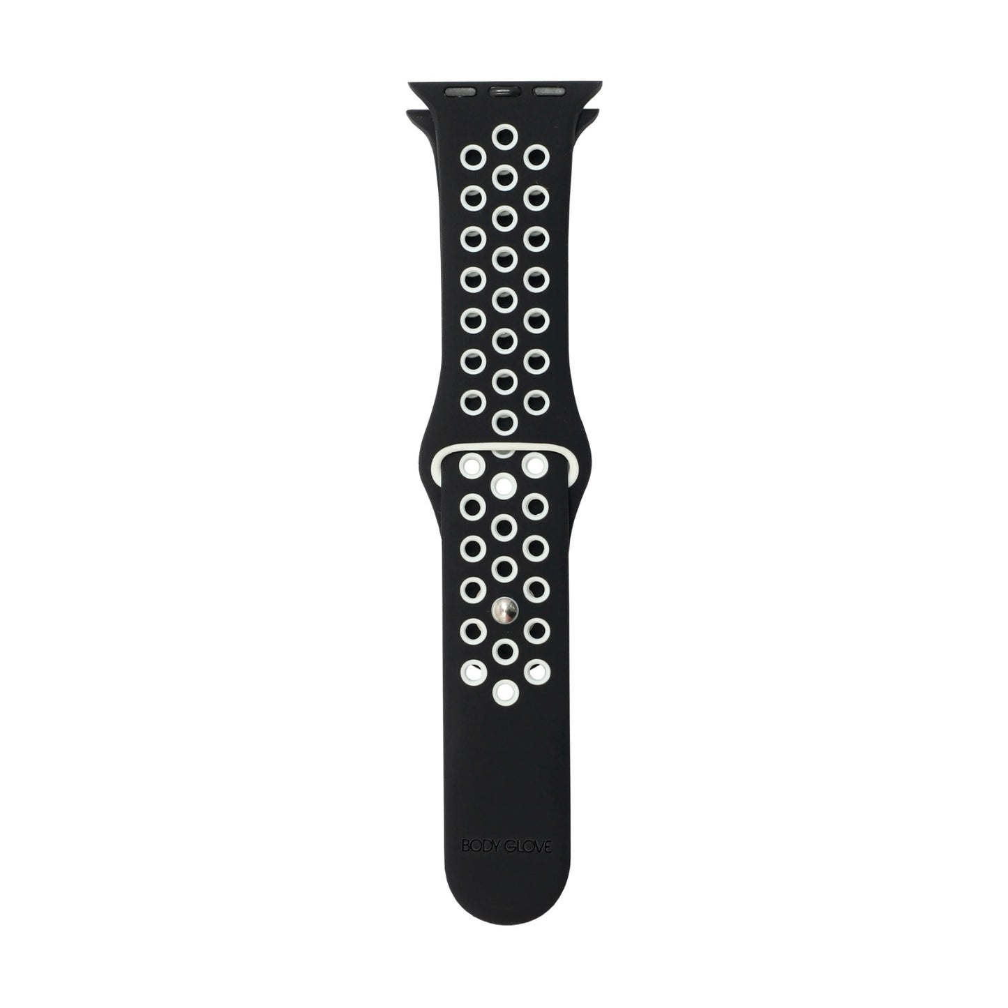 Body Glove Apple Watch 7/8 (41) Silver Strap - White/Black BG APP WTCH 7/8 (41) SIL STRP-WH/BK
