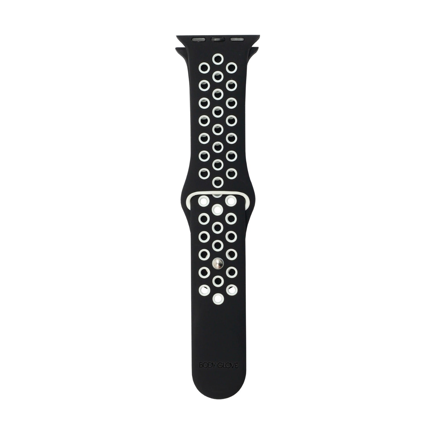 Body Glove Apple Watch 7/8 (41) Silver Strap - White/Black BG APP WTCH 7/8 (41) SIL STRP-WH/BK