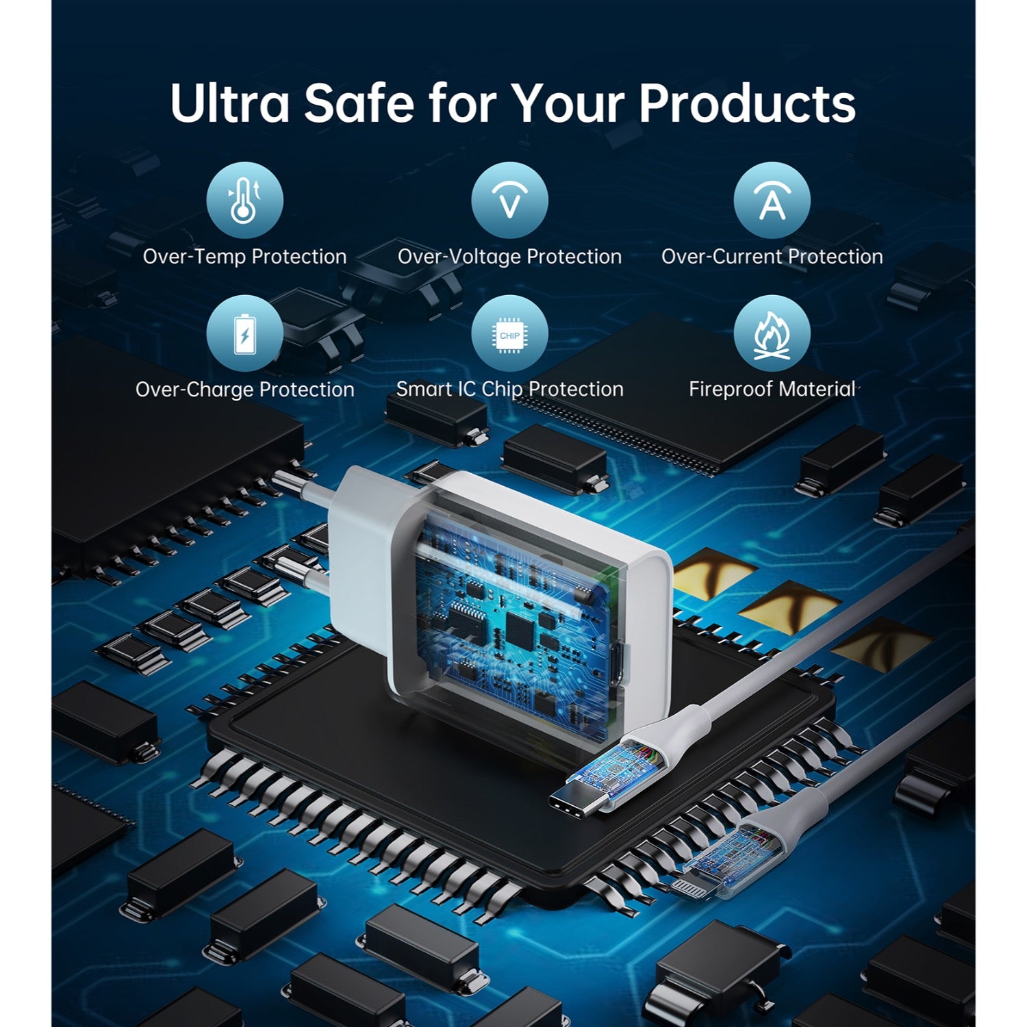 CHOETECH 1 Port PD 25W Wall Charger