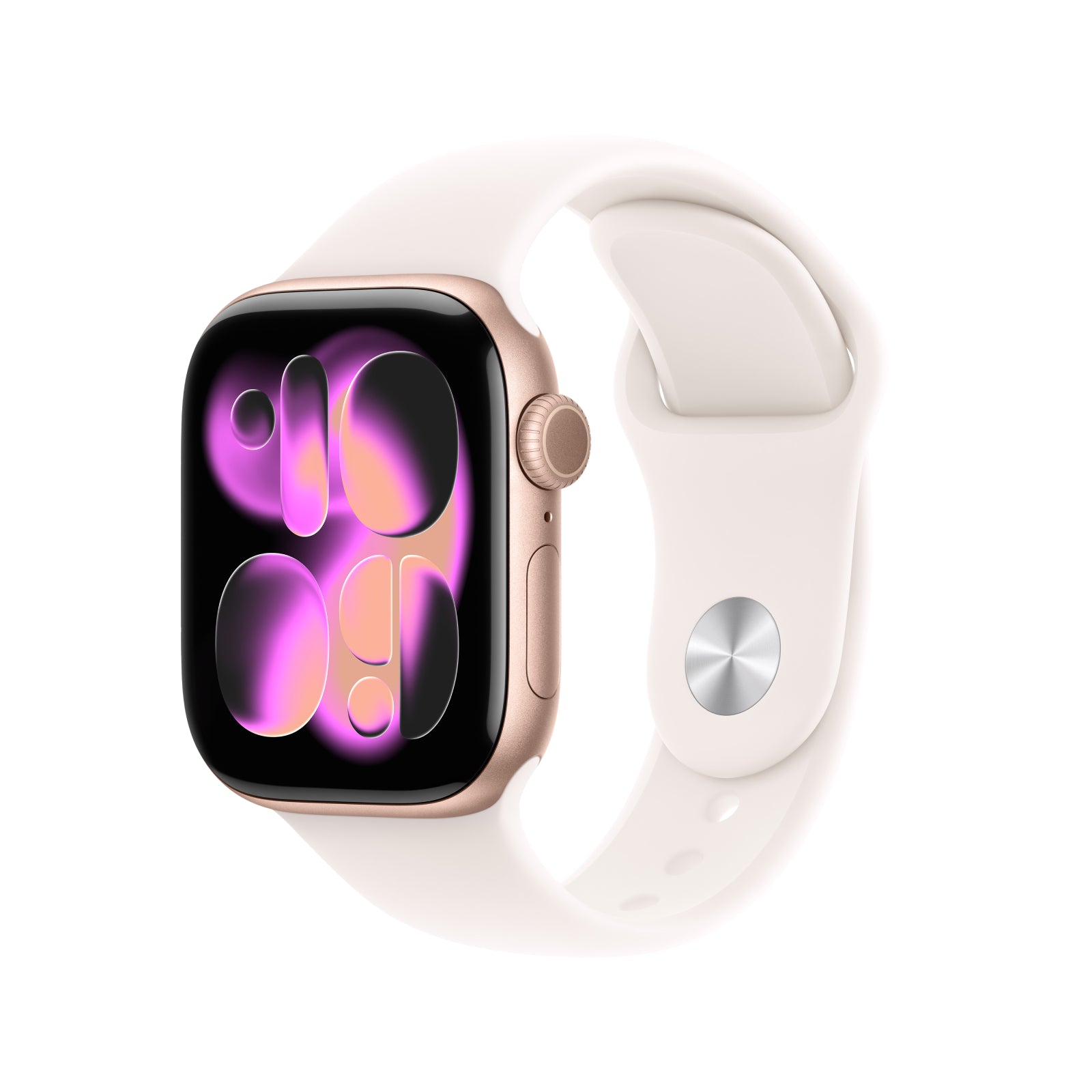 Apple Watch Series 11 GPS 42mm Rose Gold Aluminium Case with Light Blush Sport Band