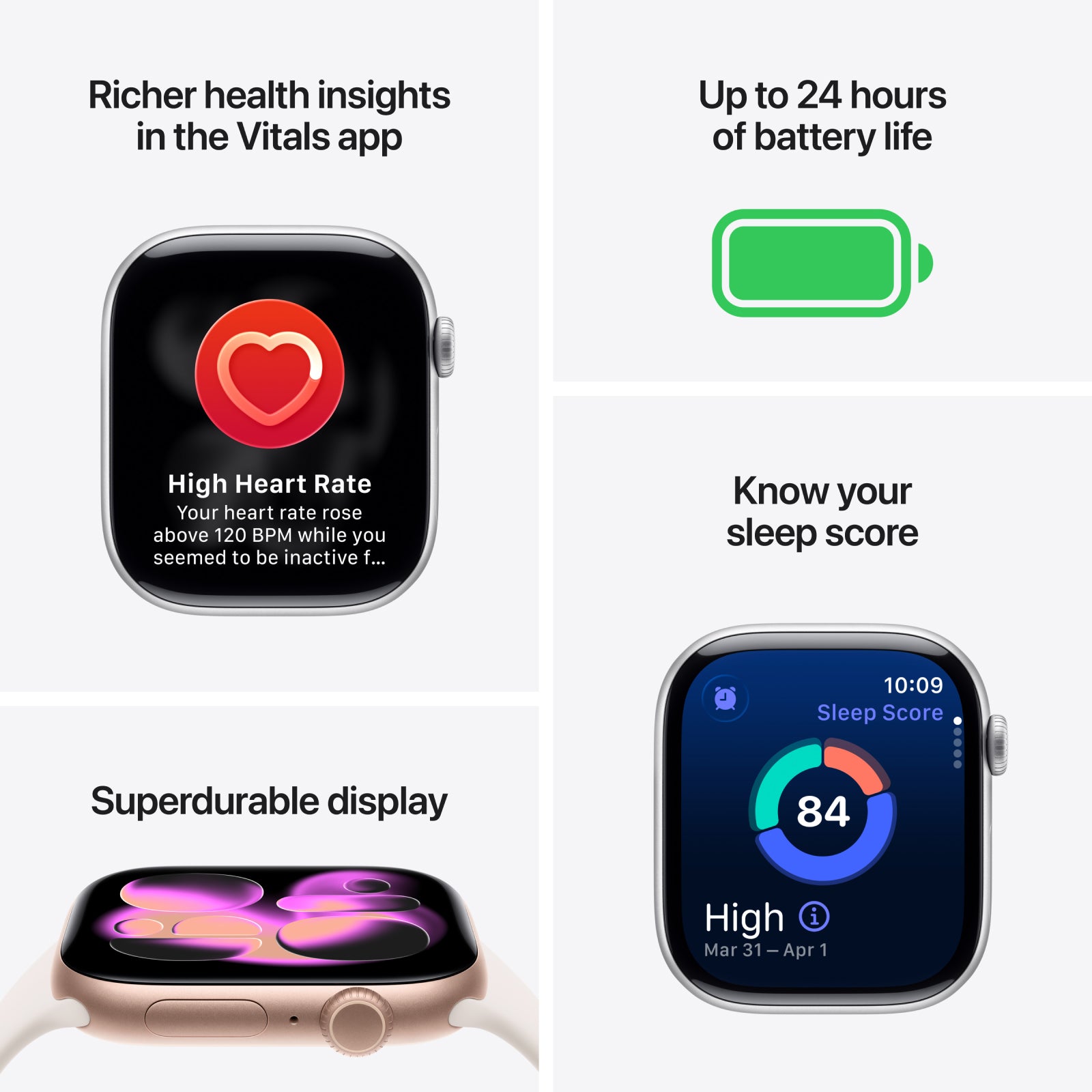 Apple Watch Series 11 GPS 42mm Rose Gold Aluminium Case with Light Blush Sport Band