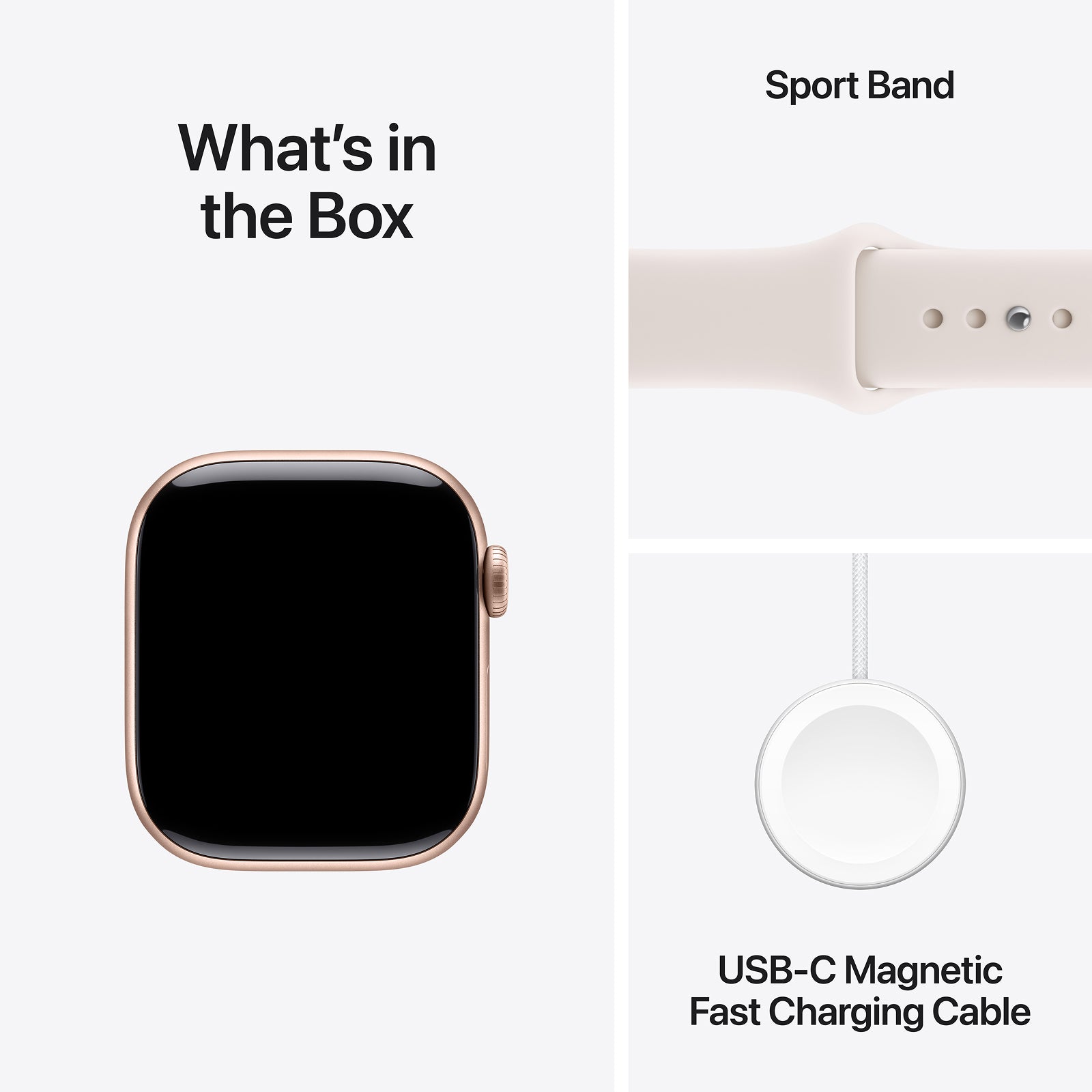 Apple Watch Series 11 GPS 42mm Rose Gold Aluminium Case with Light Blush Sport Band