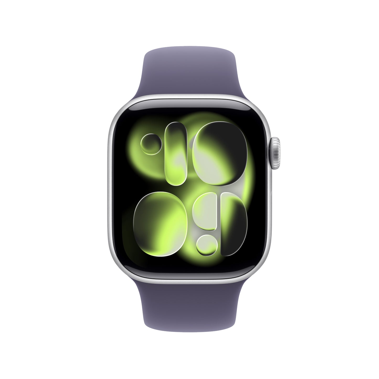 Apple Watch Series 11 GPS 42mm Silver Aluminium Case with Purple Fog Sport Band