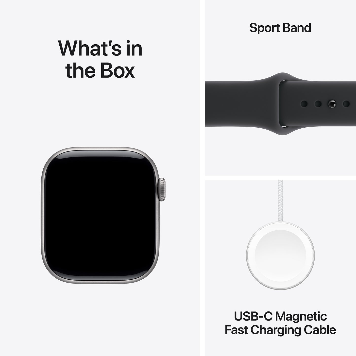 Apple Watch Series 11 GPS 42mm Space Grey Aluminium Case with Black Sport Band