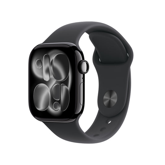 Apple Watch Series 11 GPS 46mm Jet Black Aluminium Case with Black Sport Band