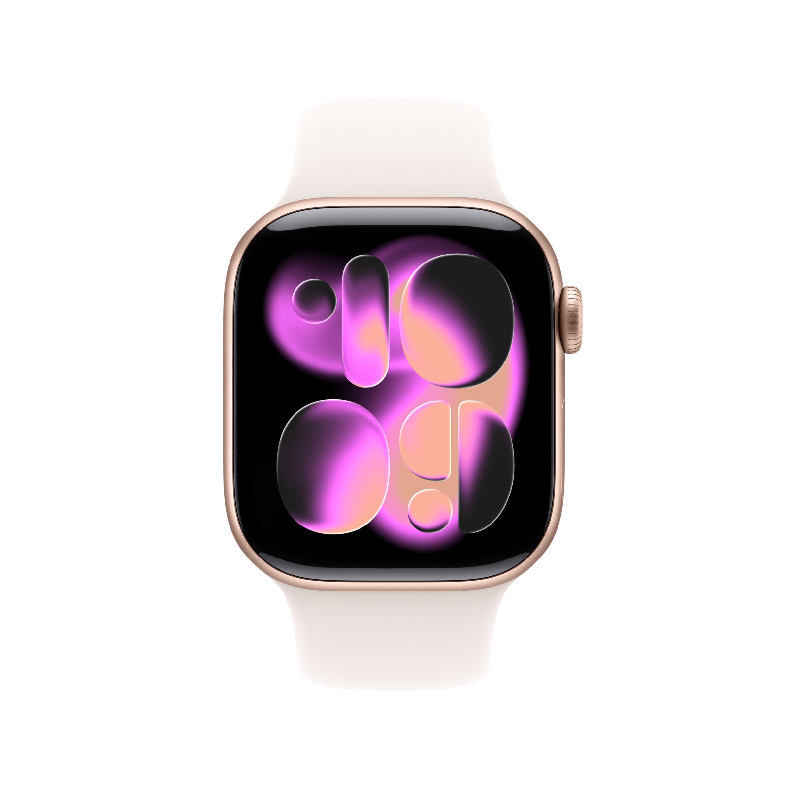 Apple Watch Series 11 GPS 46mm Rose Gold Aluminium Case with Light Blush Sport Band