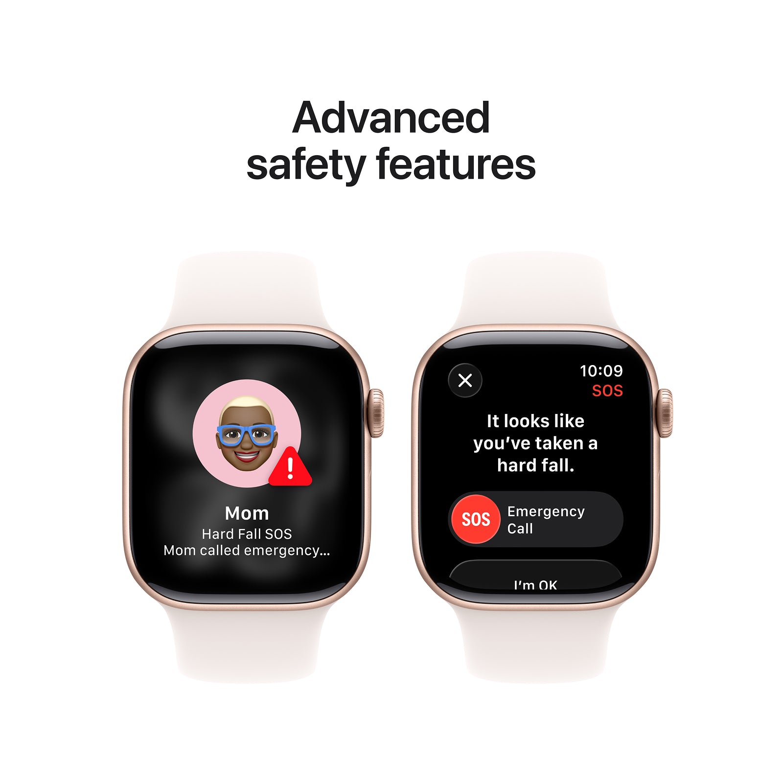 Apple Watch Series 11 GPS 46mm Rose Gold Aluminium Case with Light Blush Sport Band