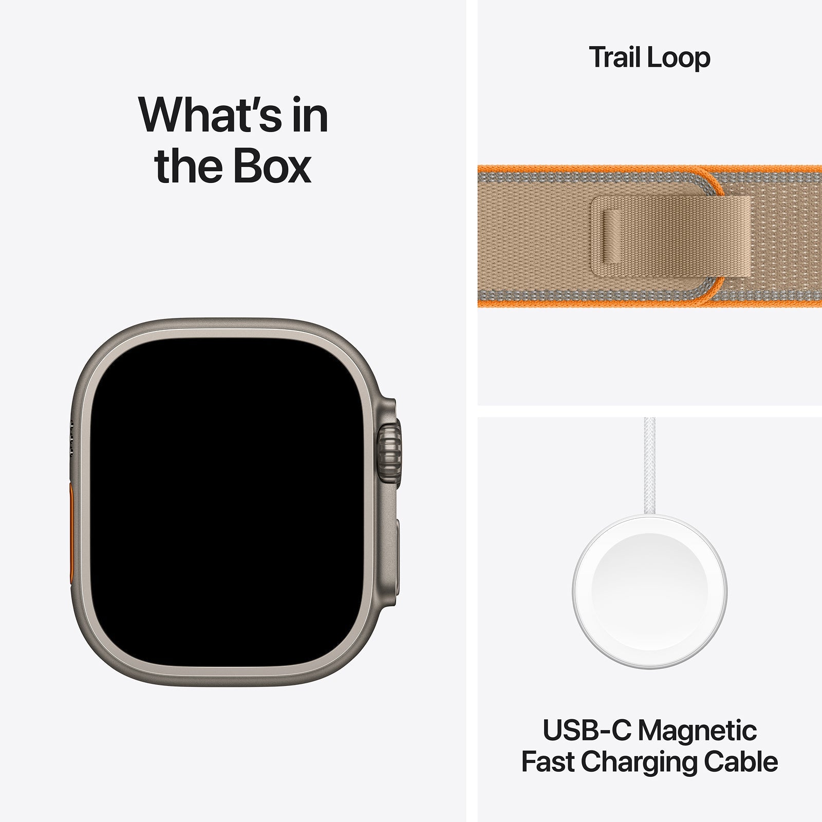 Apple Watch Ultra 4 GPS + Cellular 49mm Natural Titanium Case with Sand Trail Loop - M/L