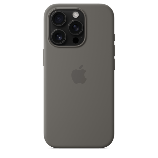 iPhone 16 Pro Silicone Case with MagSafe - Stone Grey