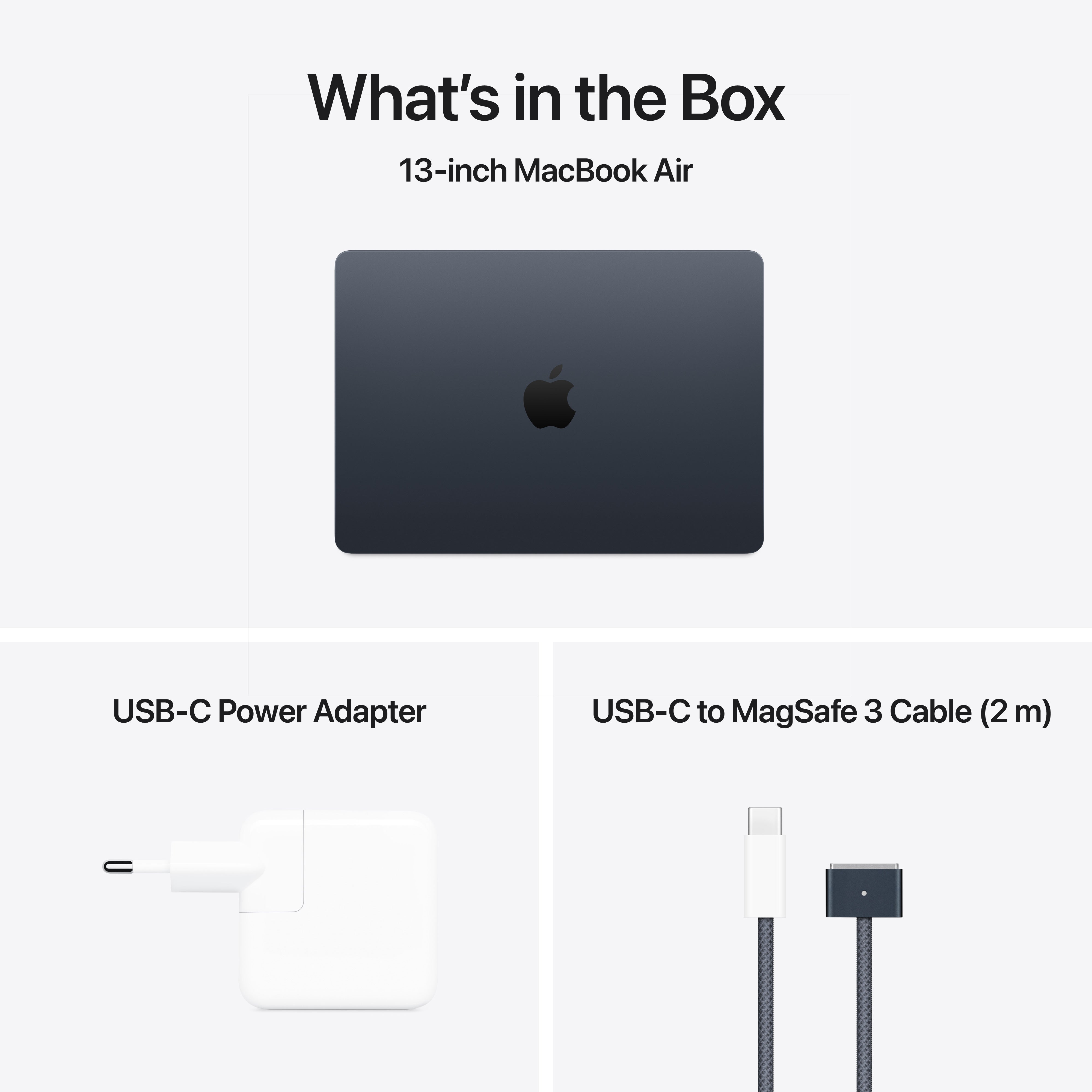 13-inch MacBook Air: Apple M4 chip with 10-Core CPU and 8-Core GPU, 16GB, 256GB SSD - Midnight