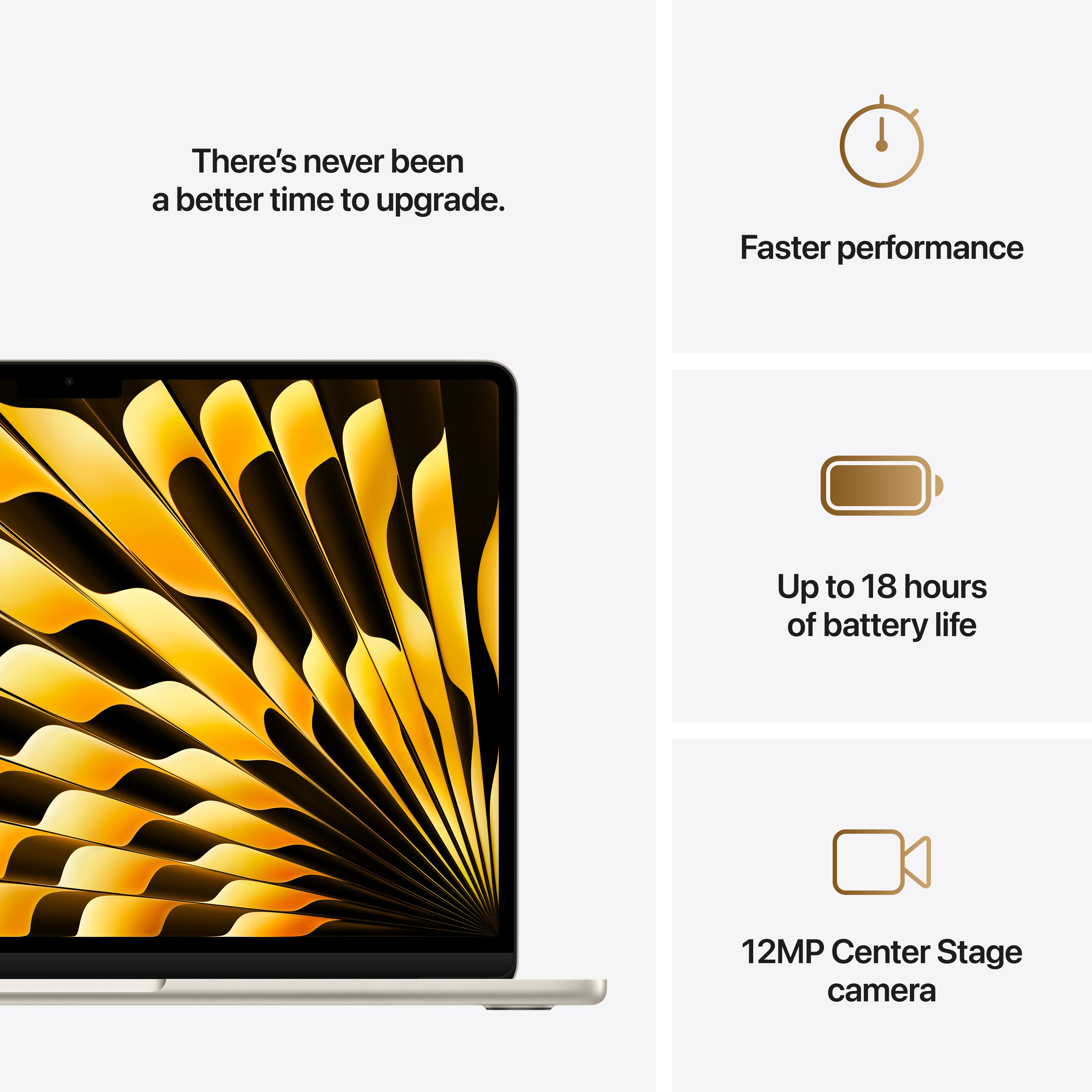 13-inch MacBook Air: Apple M4 chip with 10-Core CPU and 8-Core GPU, 16GB, 256GB SSD - Starlight