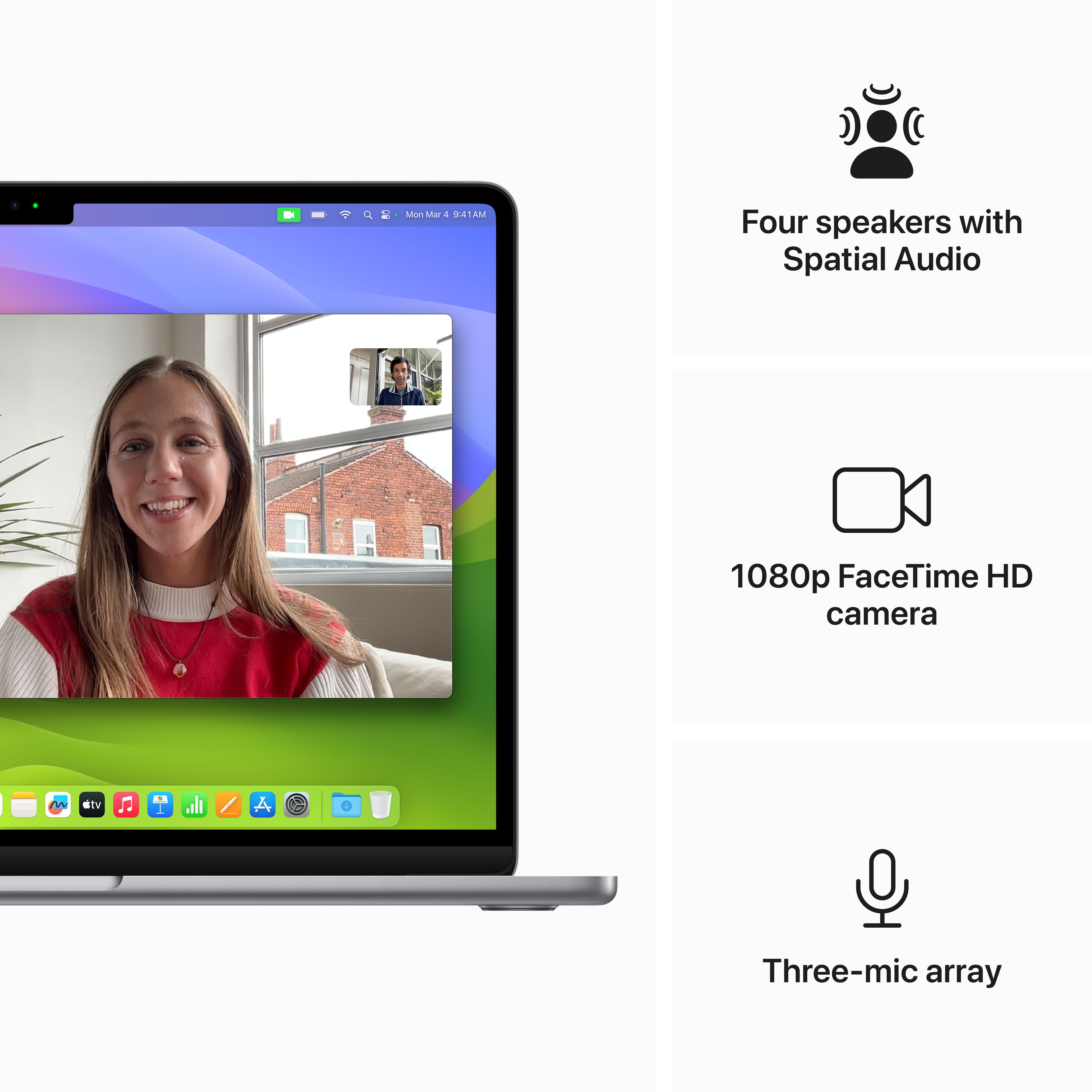 13-inch MacBook Air: Apple M3 chip with 8-core CPU and 8-core GPU, 16GB, 256GB SSD