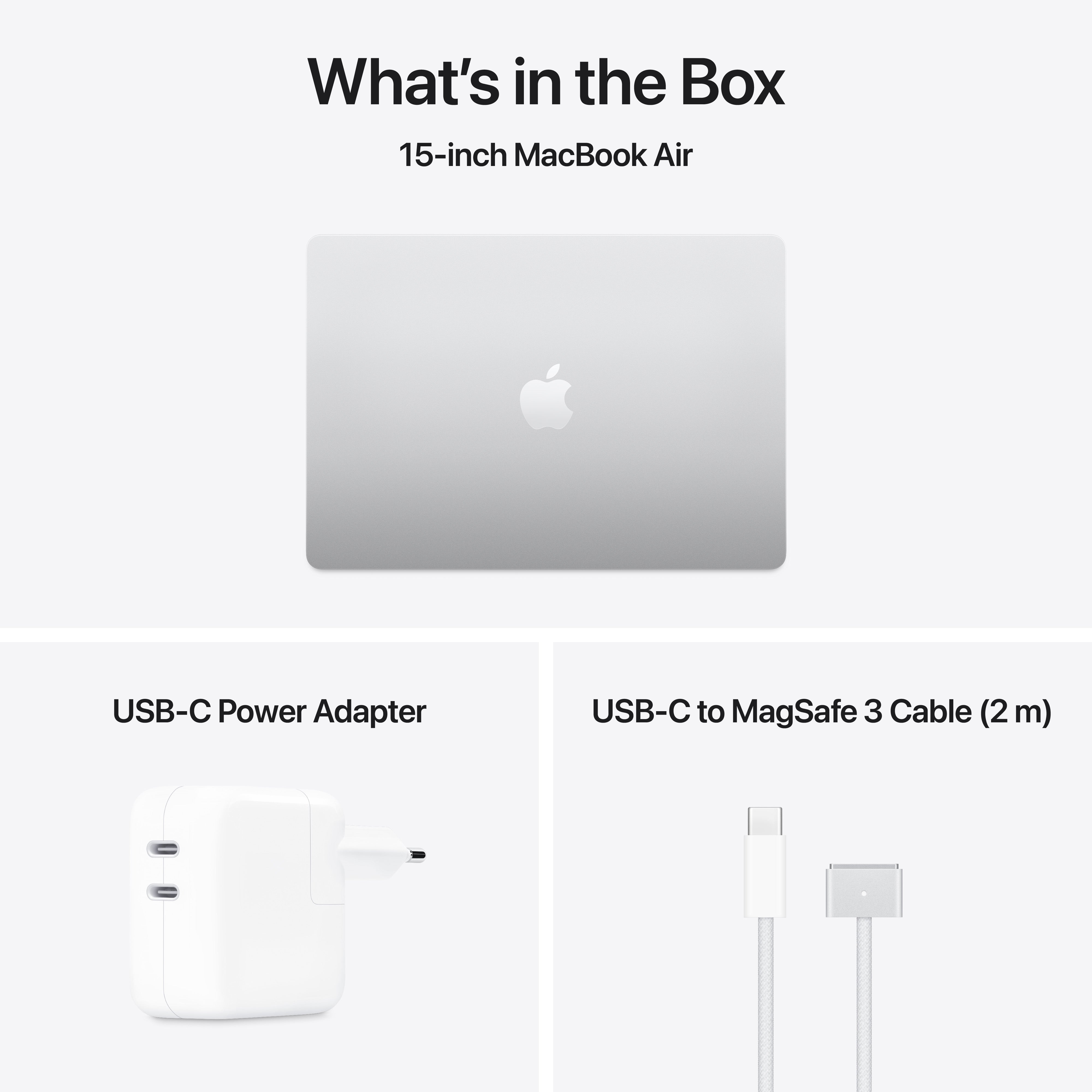 15-inch MacBook Air: Apple M4 chip with 10-Core CPU and 10-Core GPU, 16GB, 512GB SSD - Silver