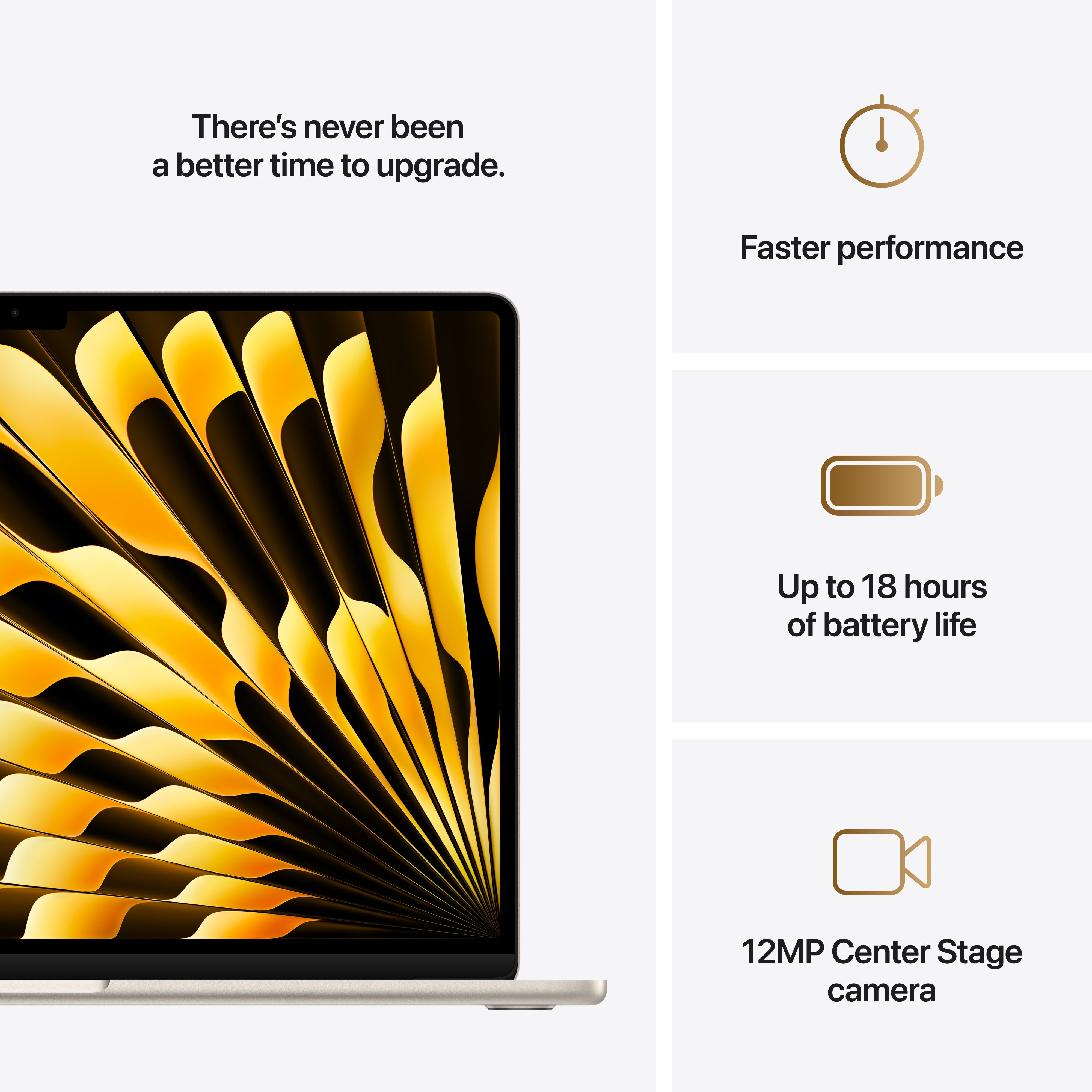15-inch MacBook Air: Apple M4 chip with 10-core CPU and 10-core GPU, 16GB, 512GB SSD