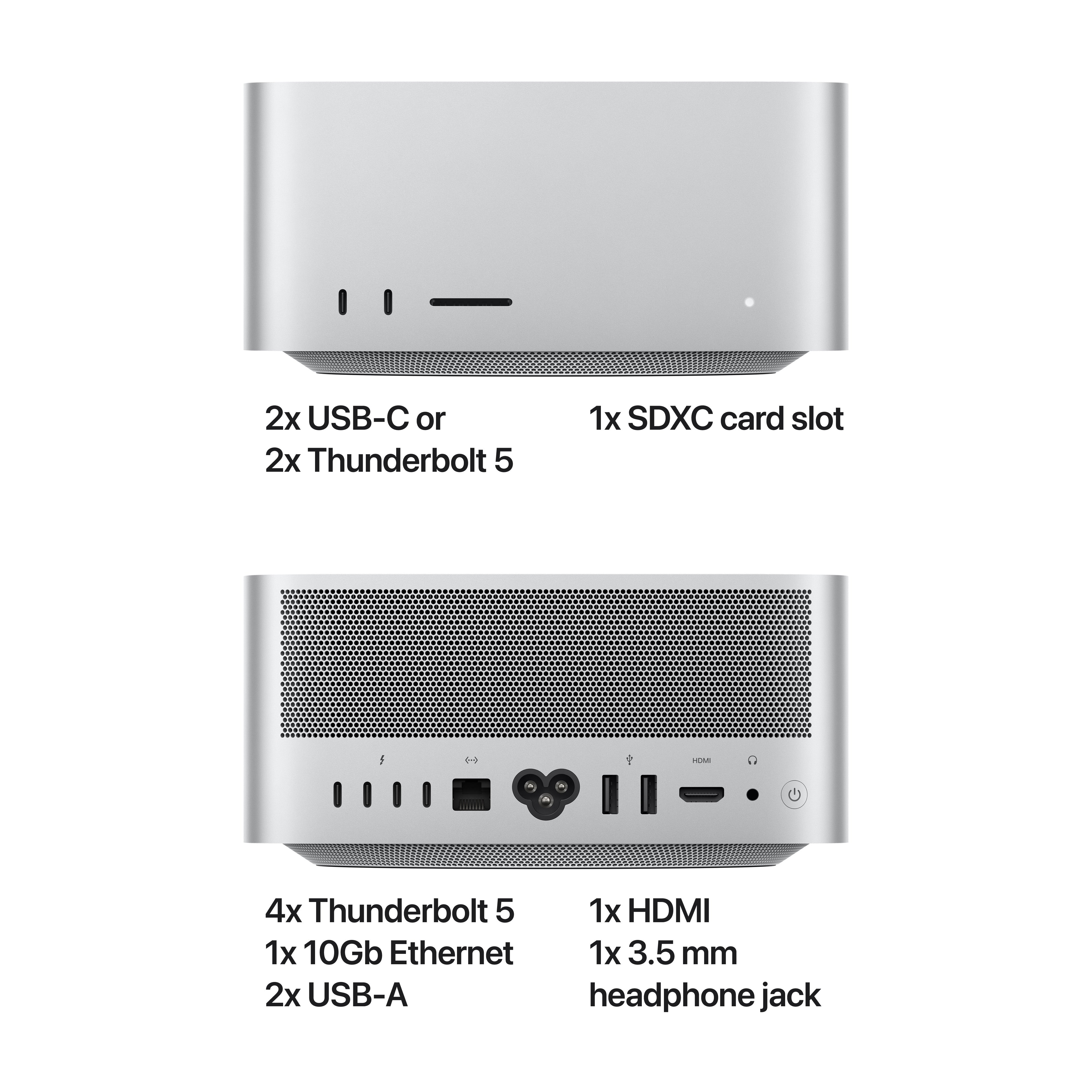Mac Studio: Apple M3 Ultra chip with 28‑core CPU, 60‑core GPU, 96GB, 1TB