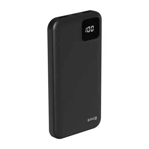 Snug Square Digital Powerbank  10000mAh - Black