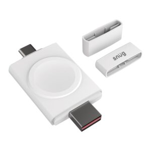 SNÜG Wireless Watch Charging Dongle - White