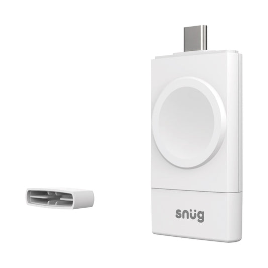 SNÜG Wireless Watch Charging Dongle - White