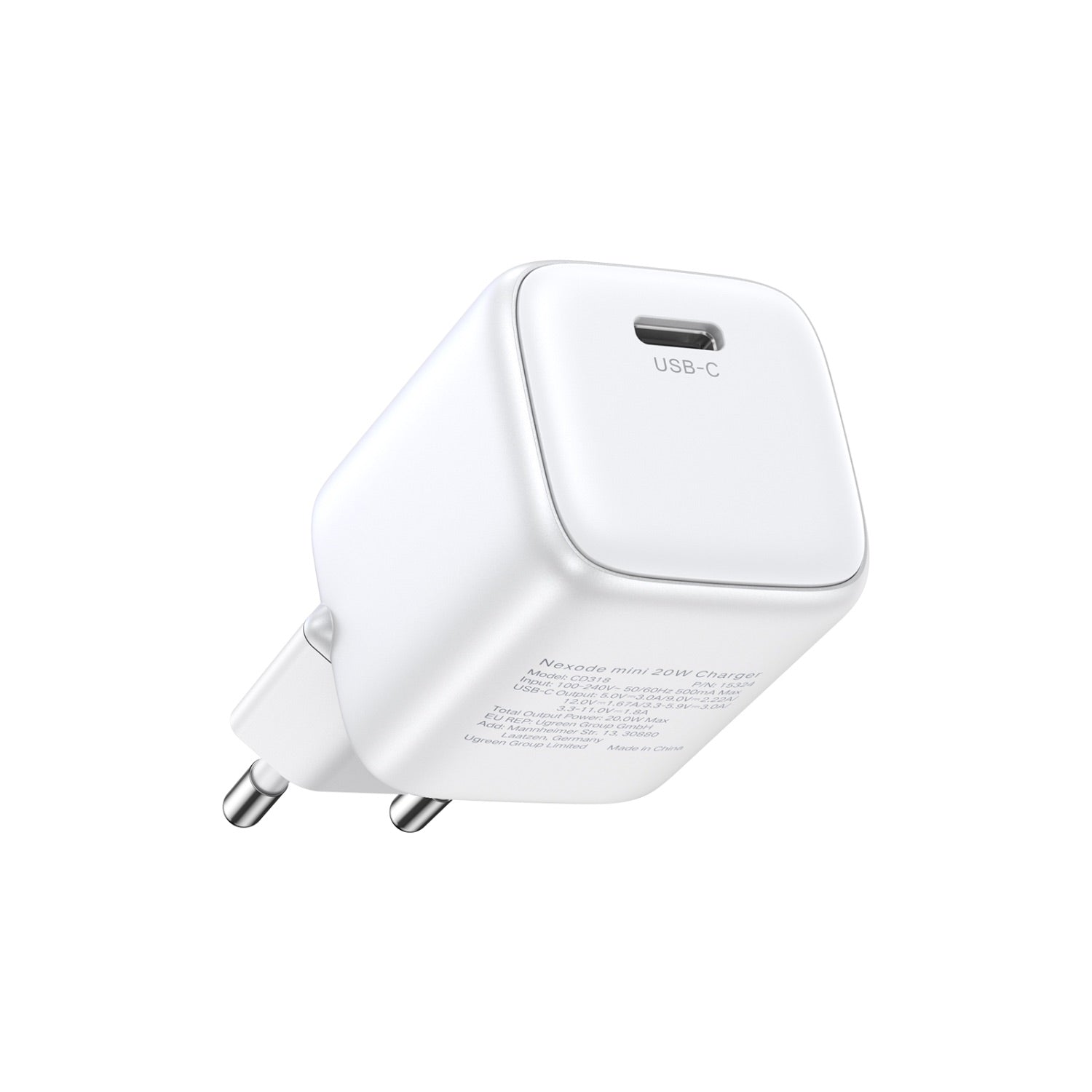 UGREEN 1 Port Gan 30W PD Wall Charger White