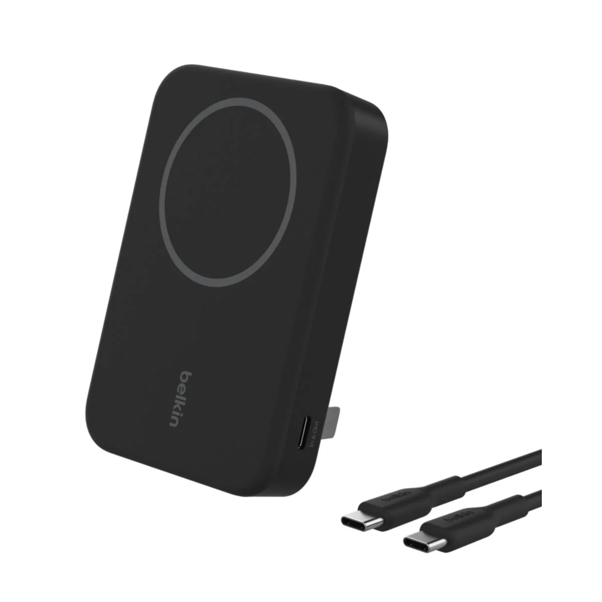 Belkin BoostCharge Qi2 Magnetic 15W Wireless Power Bank + Stand - Black