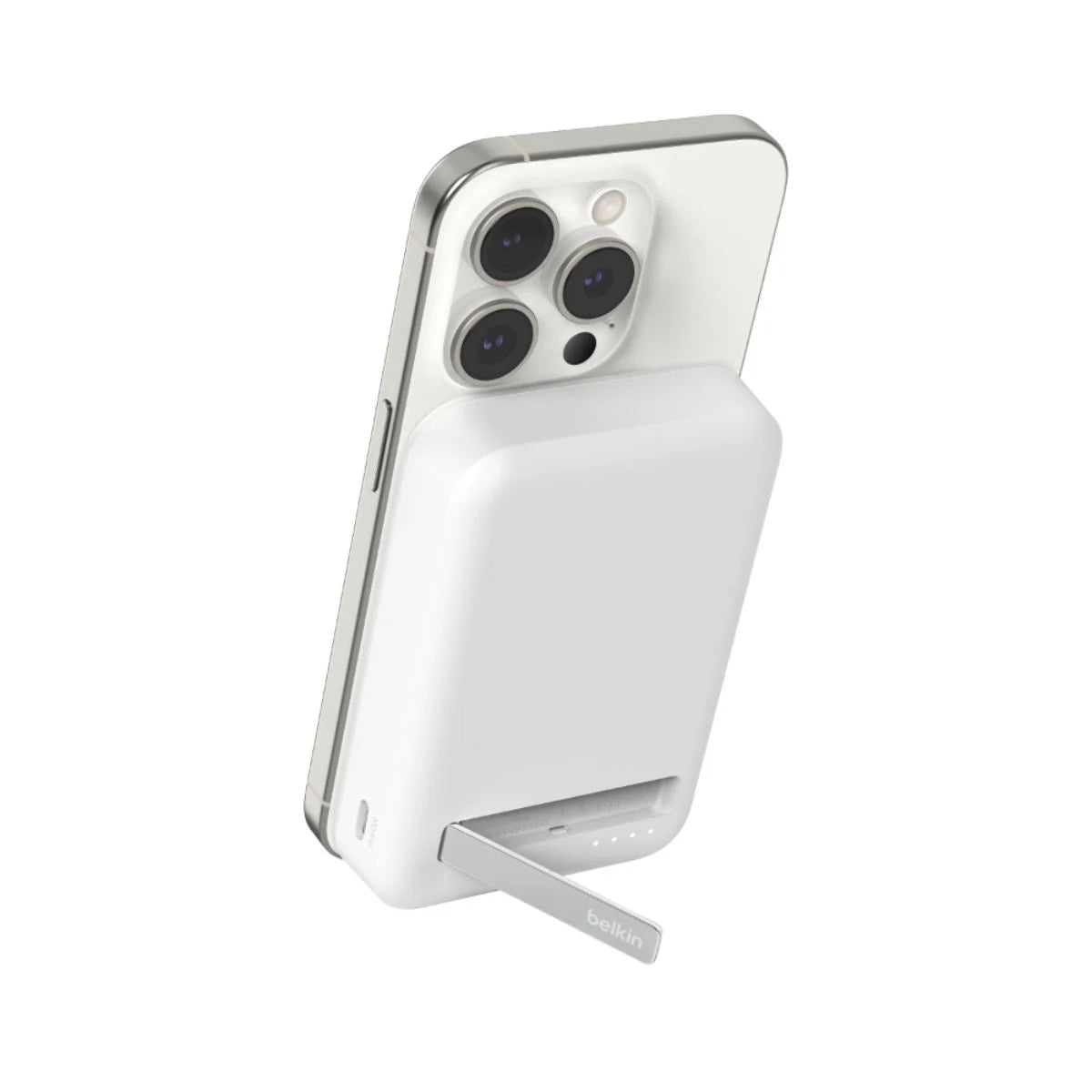 Belkin BoostCharge Qi2 Magnetic 15W Wireless Power Bank + Stand - White