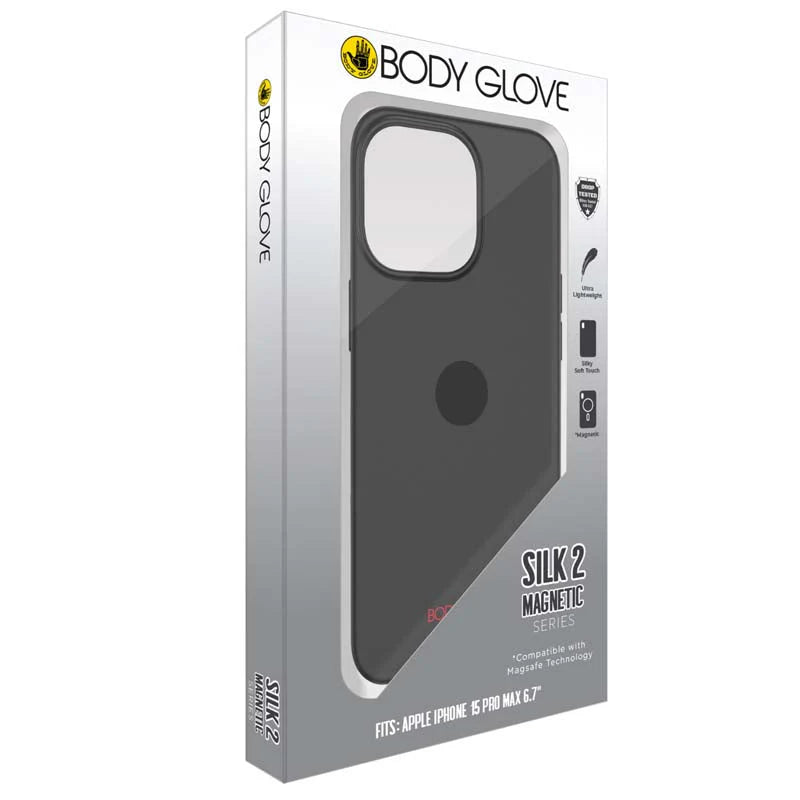 Body Glove Silk2 Magnetic Case for iPhone 15 Pro Max – Black
