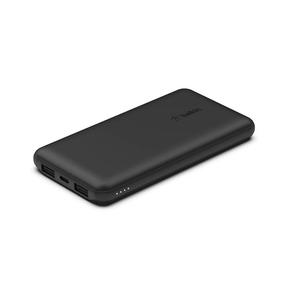 Belkin Boost Up Charge 10 000mAh 3-Port Power Bank + USB-A to USB-C Cable - Black