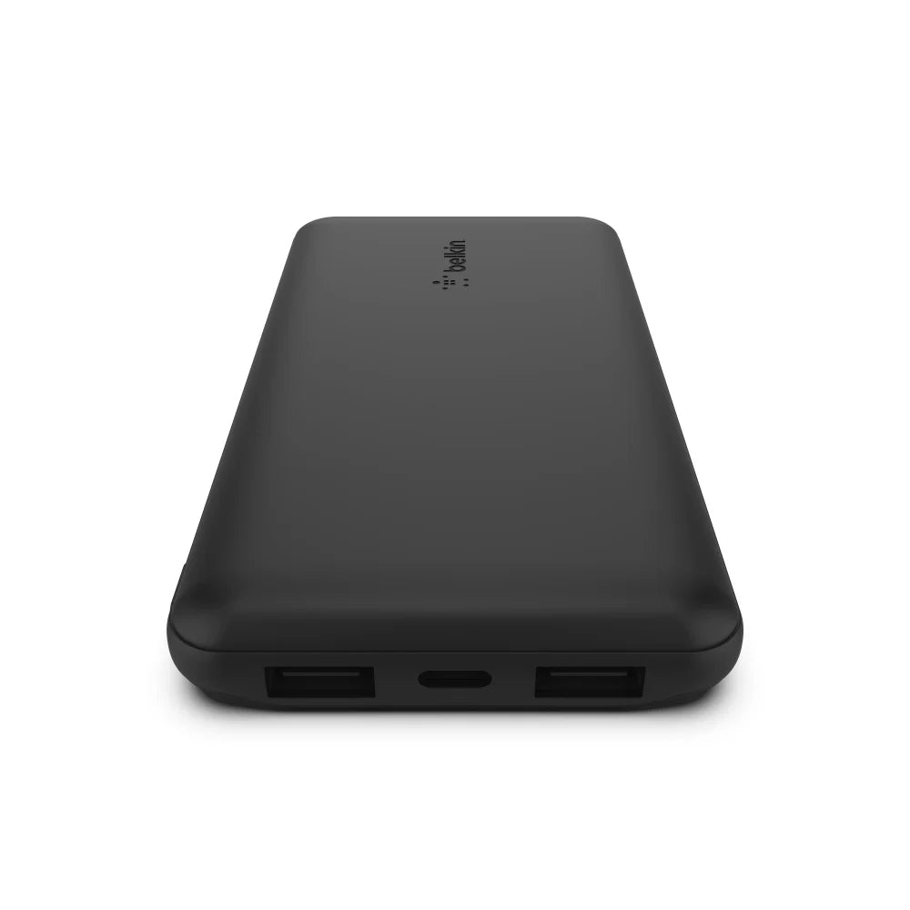 Belkin Boost Up Charge 10 000mAh 3-Port Power Bank + USB-A to USB-C Cable - Black