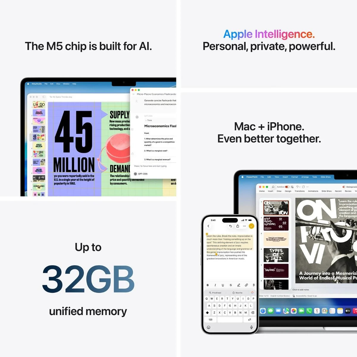 MacBook Air 13-inch | Apple M5 | 10‑core CPU 10‑core GPU | 16GB | 1TB SSD - Sky Blue