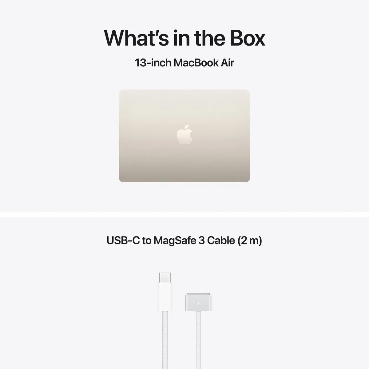 MacBook Air 13-inch | Apple M5 | 10‑core CPU 8‑core GPU | 16GB | 512GB SSD - Starlight