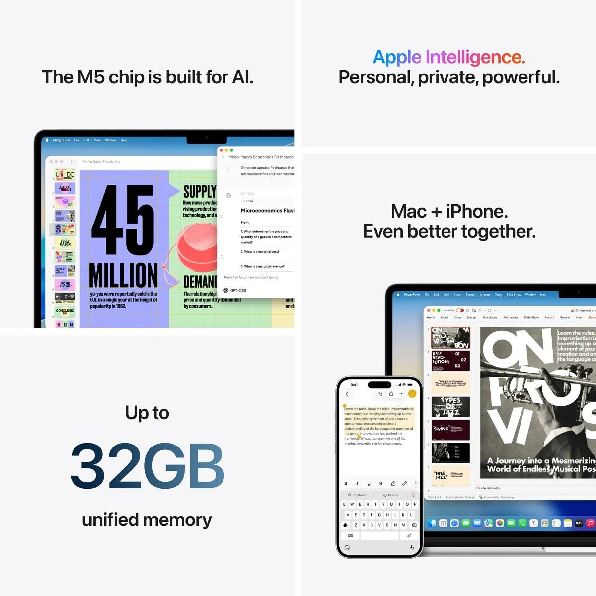 MacBook Air 13-inch | Apple M5 | 10‑core CPU 10‑core GPU | 24GB | 1TB SSD - Silver