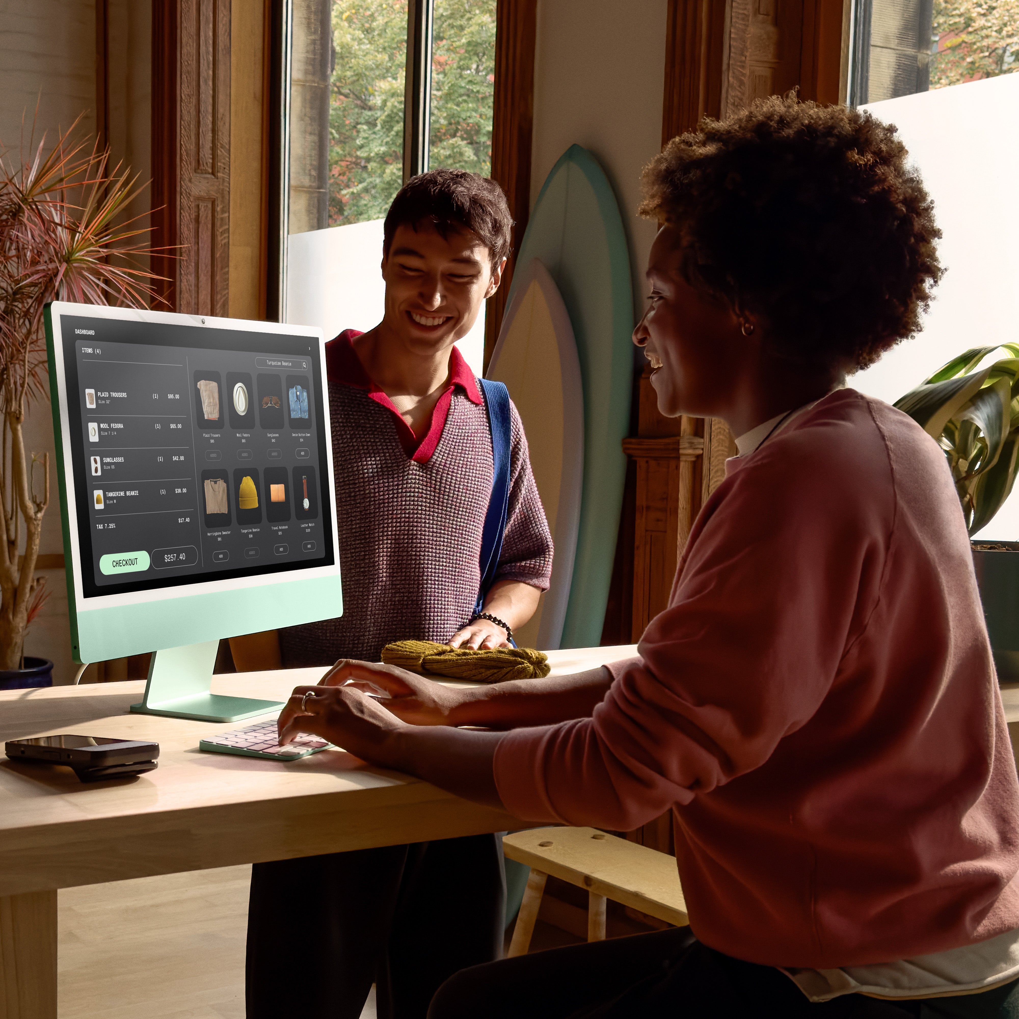 24-inch iMac with Retina 4.5K display: Apple M4 chip with 10‑core CPU and 10‑core GPU, 16GB, 512GB SSD