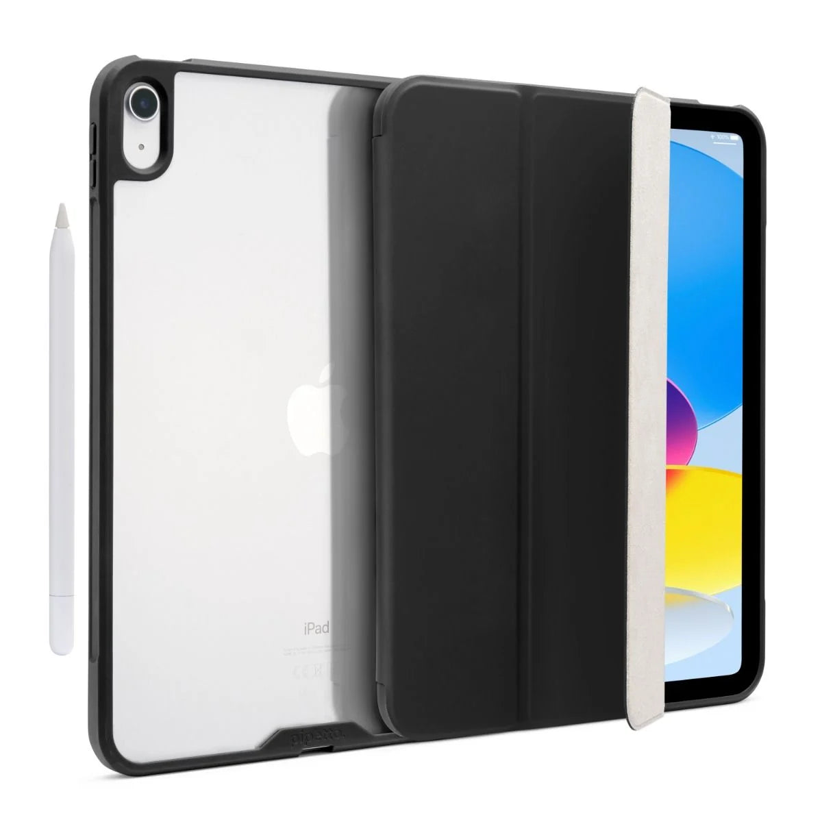 Pipetto Tri-Folio Case for iPad (A16) / iPad (10th Gen) - Black