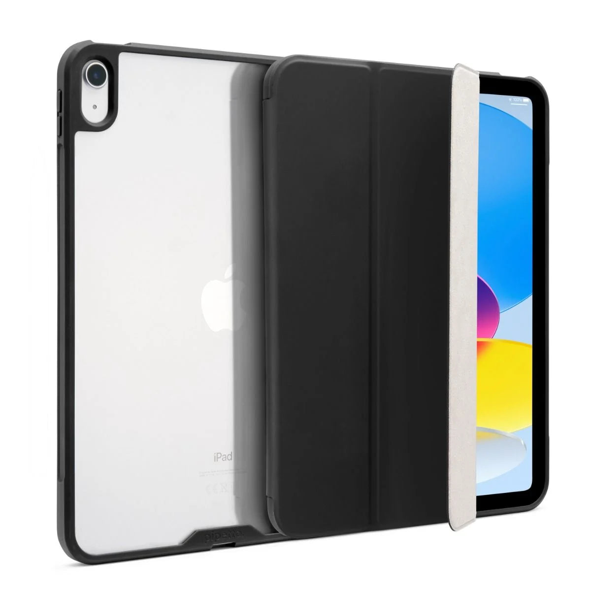 Pipetto Tri-Folio Case for iPad (A16) / iPad (10th Gen) - Black