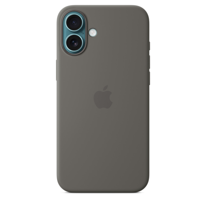 Apple iPhone 16 Plus Silicone MagSafe Case - Stone Grey