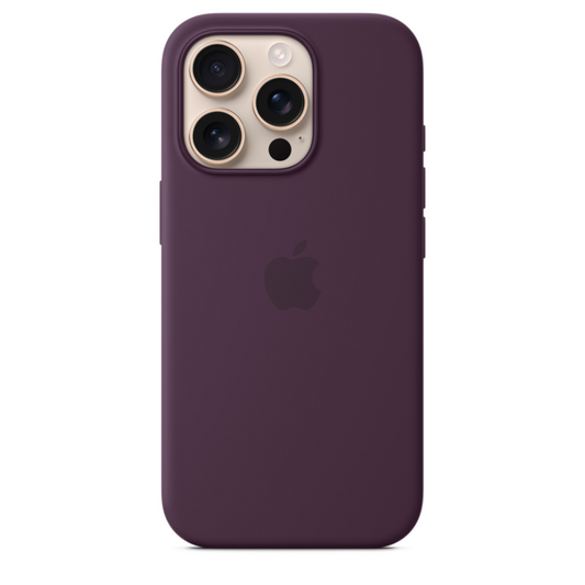 Apple iPhone 16 Pro Silicone MagSafe Case - Plum