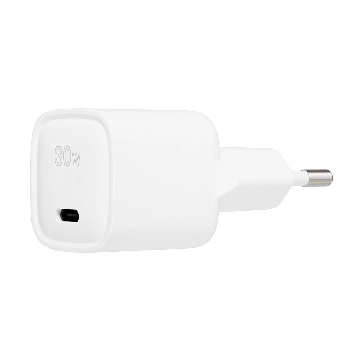 QDOS PowerCube Mini 30W USB-C Power Adapter - White