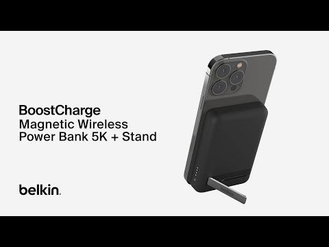 Belkin BoostCharge Qi2 Magnetic 15W Wireless Power Bank + Stand - White