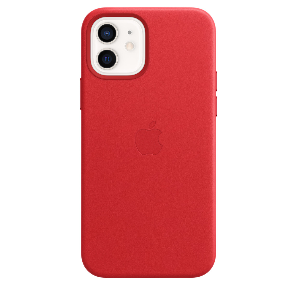 iPhone 12 | 12 Pro Leather Case With Magsafe - (Product)red