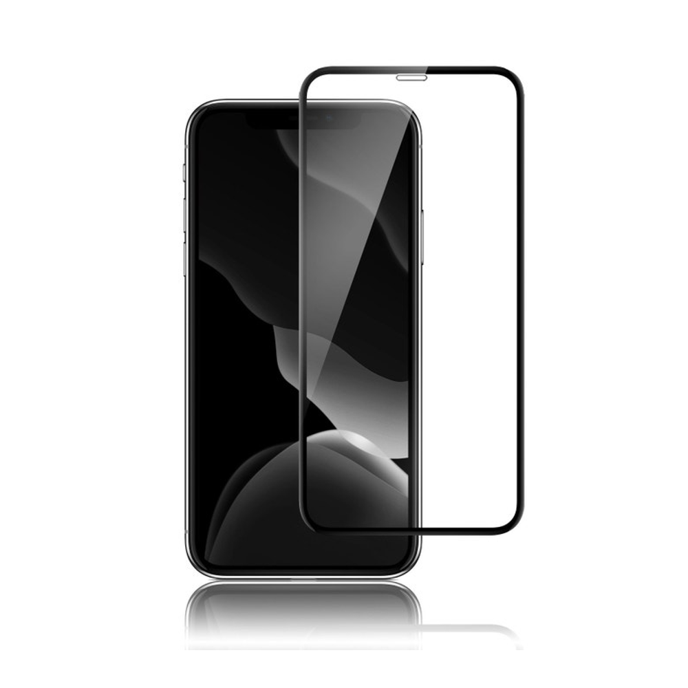 QDOS OptiGuard Glass Curve for iPhone 11 / XR - Black - iStore Zambia